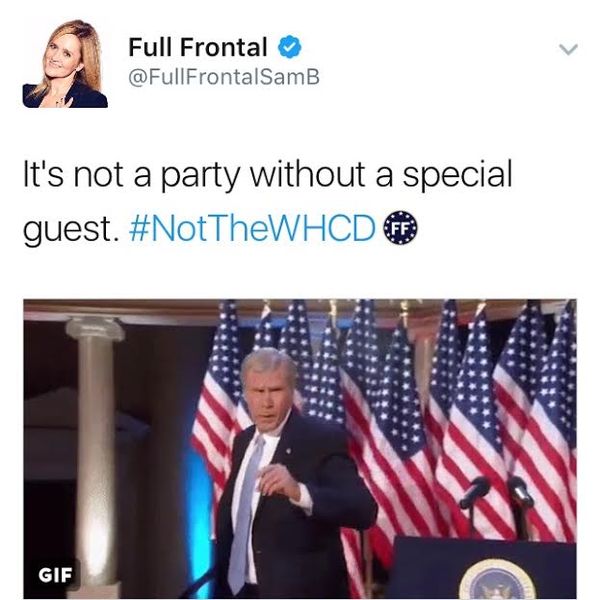 Will Ferrell genopliver George Bush-indtryk for Samantha Bee's Not The White House Correspondents 'Dinner