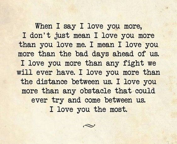 315+ I Love You More than Quotes thẳng từ trái tim