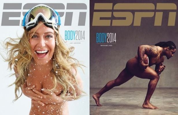 ESPN Magazine har seks nøgne omslag til sin årlige udgave af kroppen