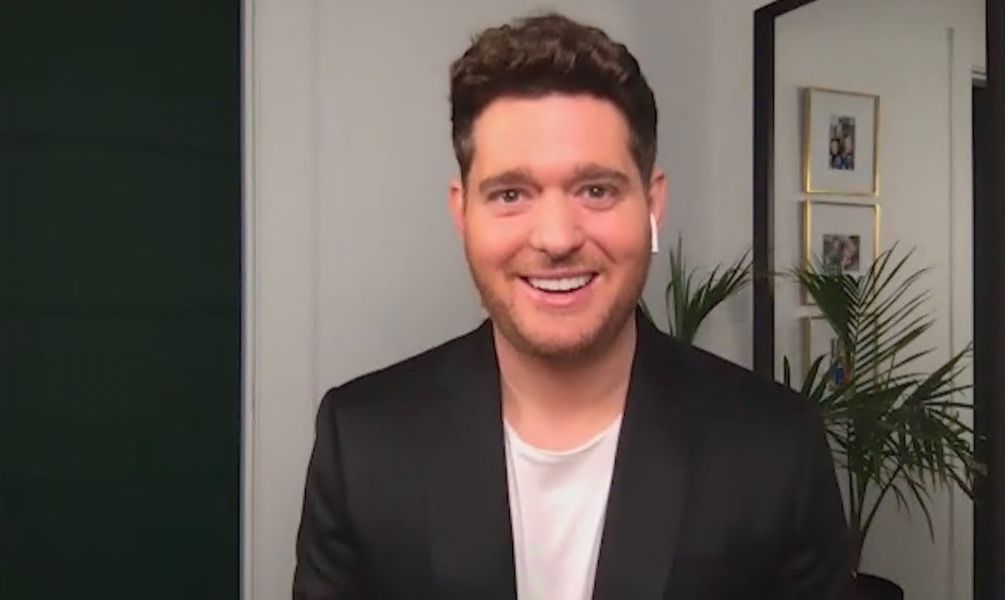 Michael Buble taler 2021 Bubly Super Bowl-annonce, driller ny musik