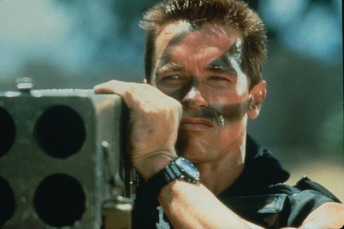 Arnold Schwarzenegger ütleb, et ta pani stuudiopeale intensiivse „komando” võitlusstseeni, kuid lükati tagasi