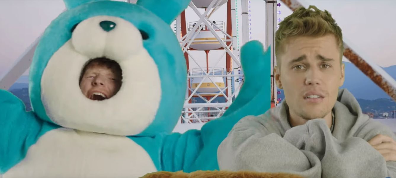 Justin Bieber a Ed Sheeran pustili veselé hudební video k písni I Don’t Care