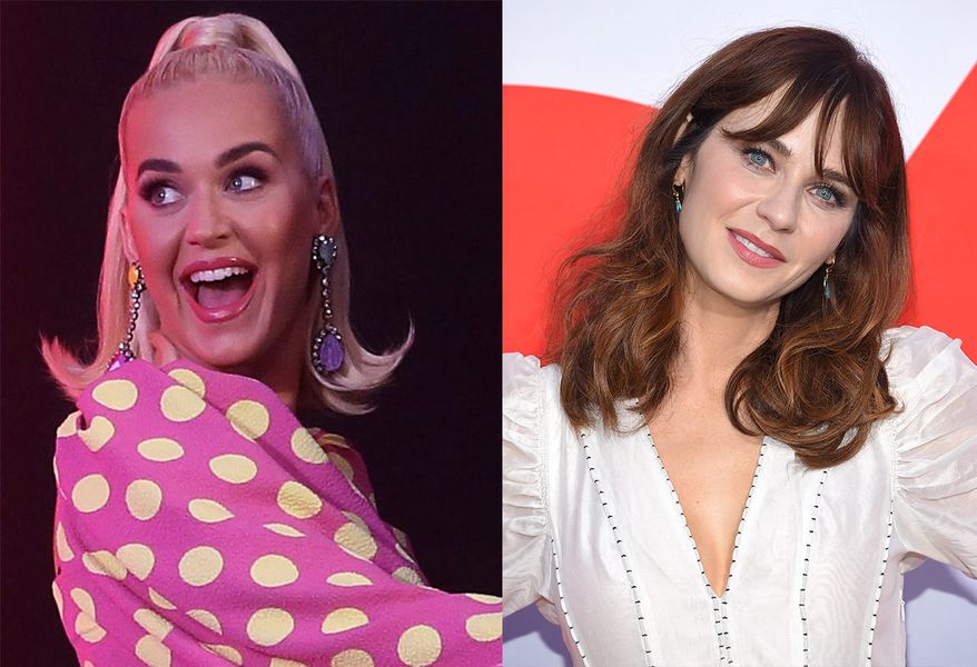 Taylor Swift siger Katy Perrys musikvideo co-star Zooey Deschanel er 'GENIUS'