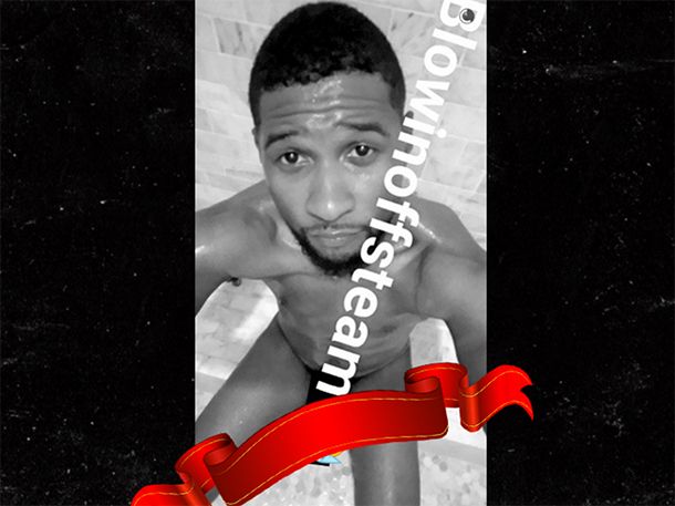 Usher Snapchats Naked Steam Room Selfie (NSFW)