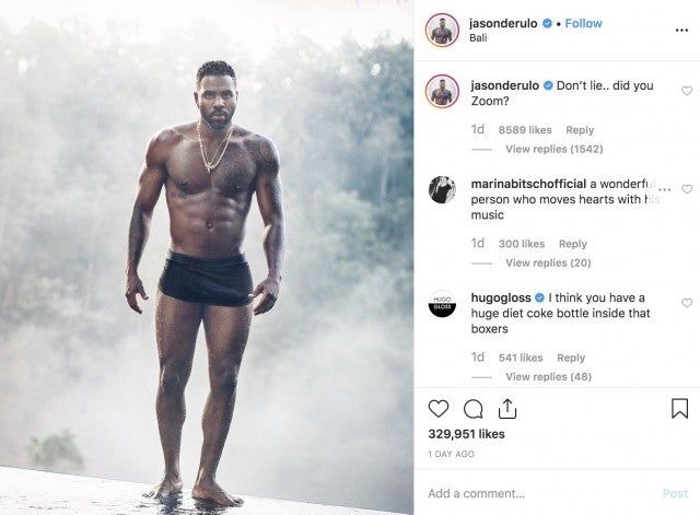 Jason Derulo comenta si se usó Photoshop en su ahora icónica imagen de ropa interior: 'Solo sepan que nosotros, los haitianos, nos vemos diferentes'