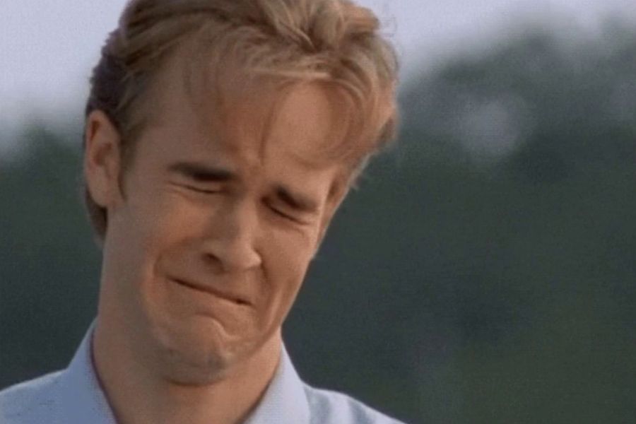 James Van Der Beek v relácii „Dawson’s Creek“ Ugly Crying Meme: „Milujem to“