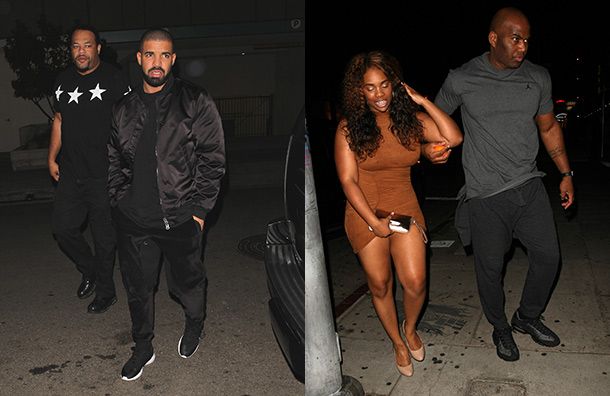 Drake va de discoteca con la modelo de Instagram Ravie Loso, parecida a Serena Williams