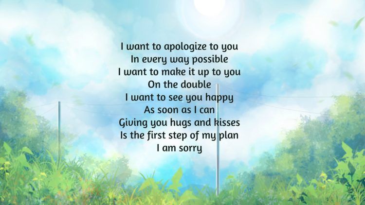 18+ Átgondoltan sajnálom verseket, hogy őszintén bocsánatot kérjek