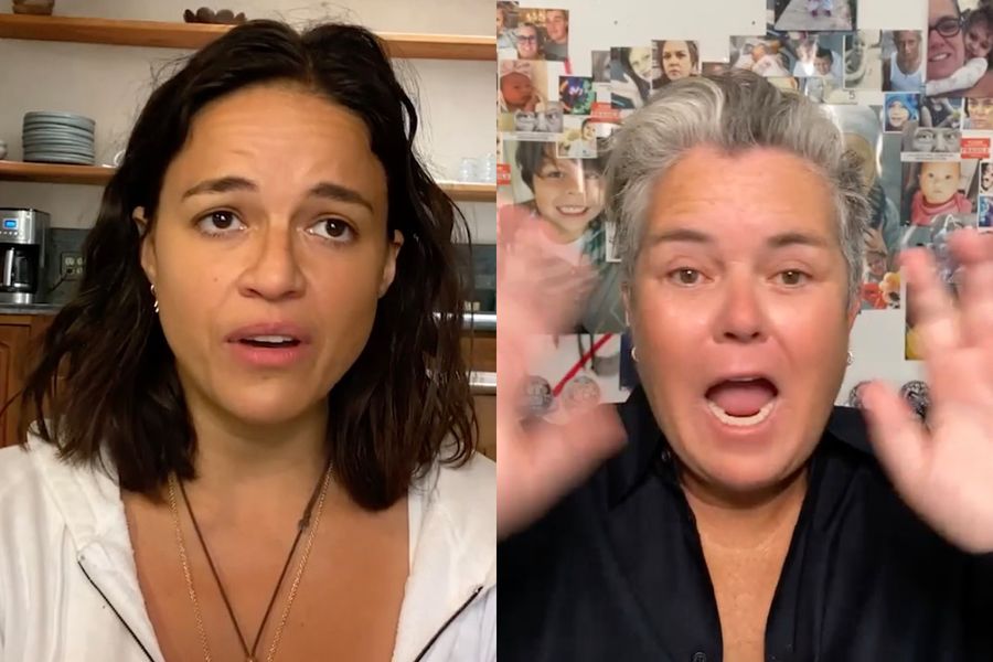Emily Estefan comparte su dolorosa historia sobre su salida del armario en la nueva 'Red Table Talk: The Estefan' con las invitadas Michelle Rodríguez y Rosie O'Donnell