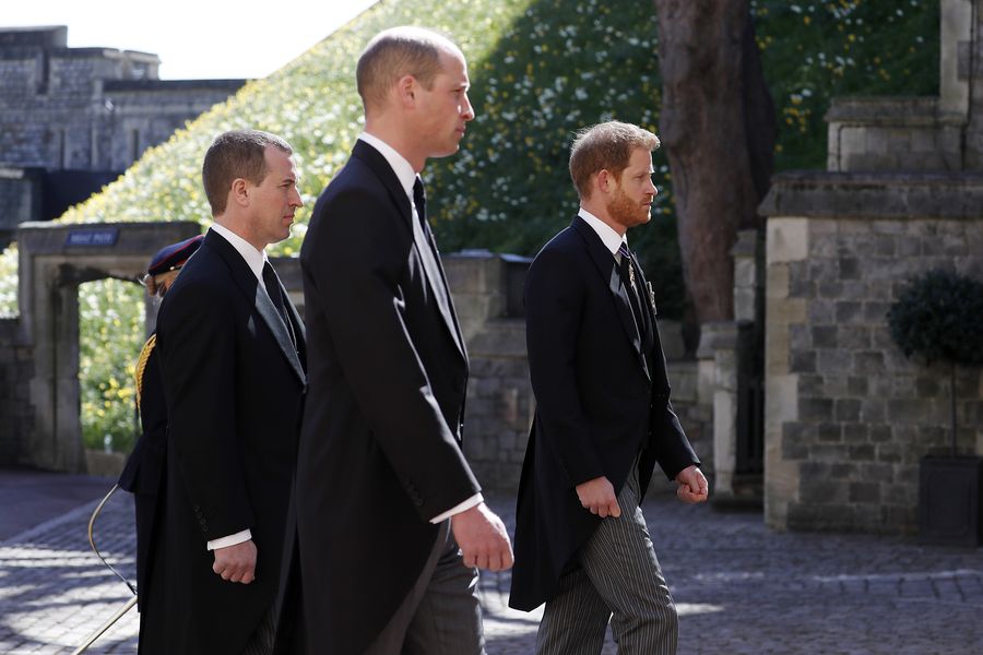 Prins William, prins Harry og Kate Middleton genforenes til prins Philips begravelse