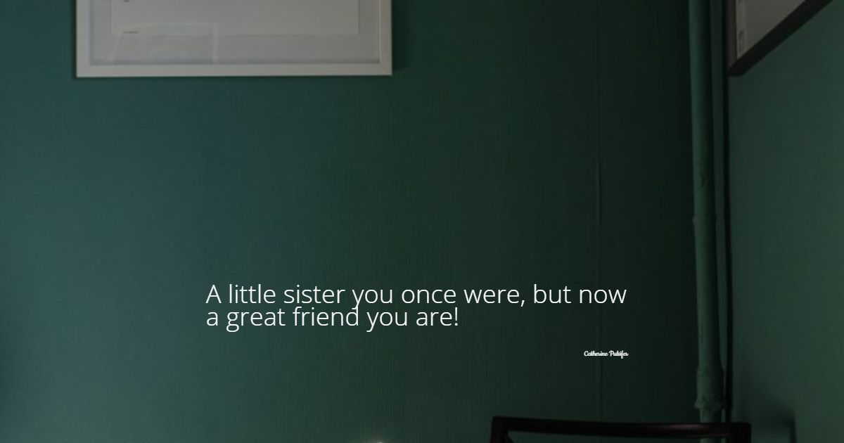 66+ søte lillesøster sitater for å uttrykke kjærlighet med smil