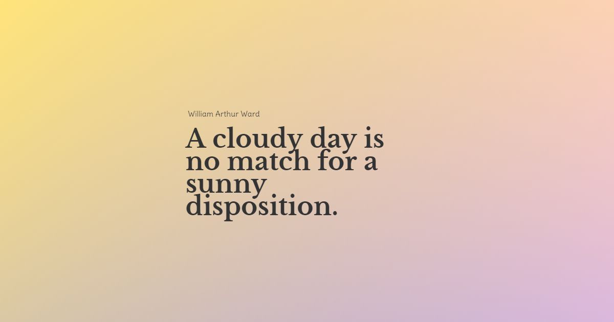 19+ melhores citações de dias nublados: seleção exclusiva