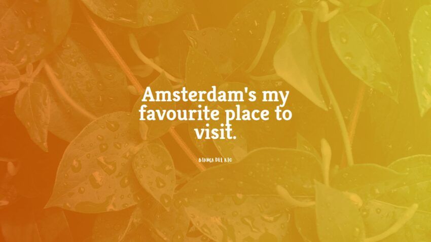 60+ bästa Amsterdam-citat: exklusivt urval