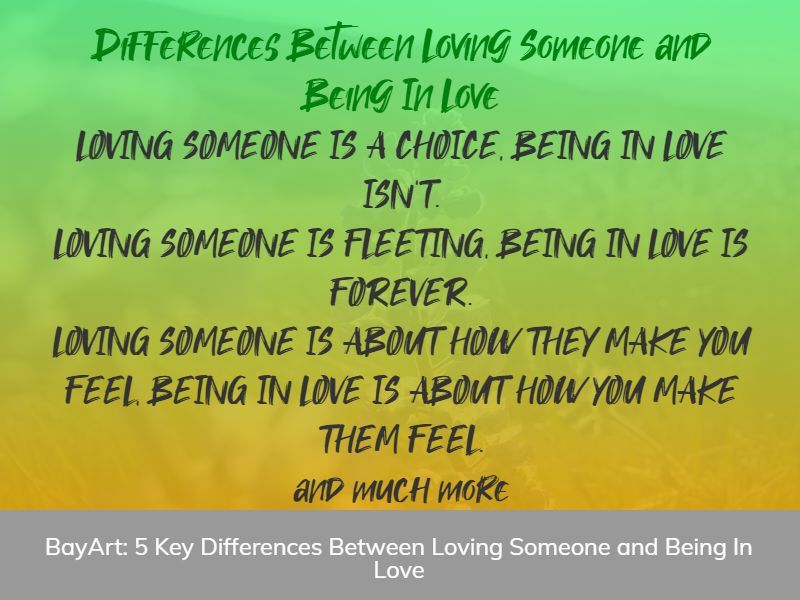 5 vigtige forskelle mellem at elske nogen og være forelsket
