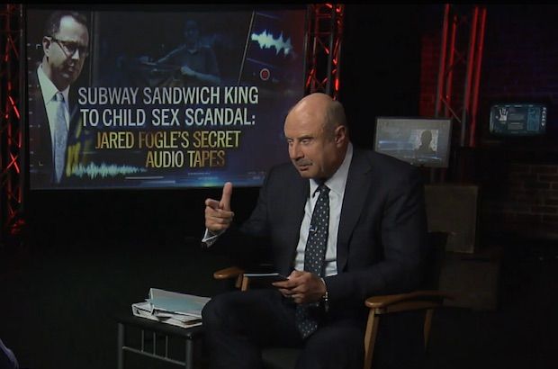 Áudio chocante do pedófilo do Subway Jared Fogle em ‘Dr. Phil ’