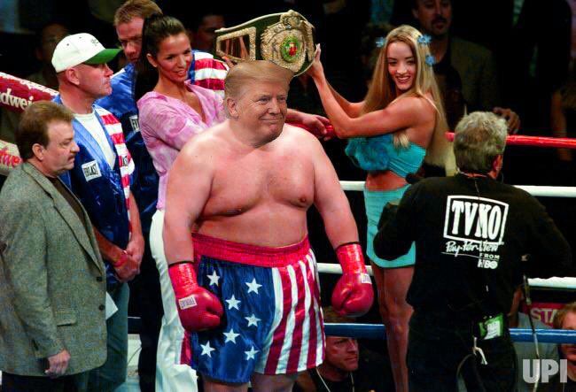 Donald Trump tweetou sua imagem como Rocky Balboa