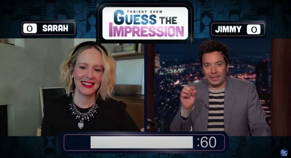 Sarah Paulson Nails „Guess The Impression“ Game On „Tonight Show“