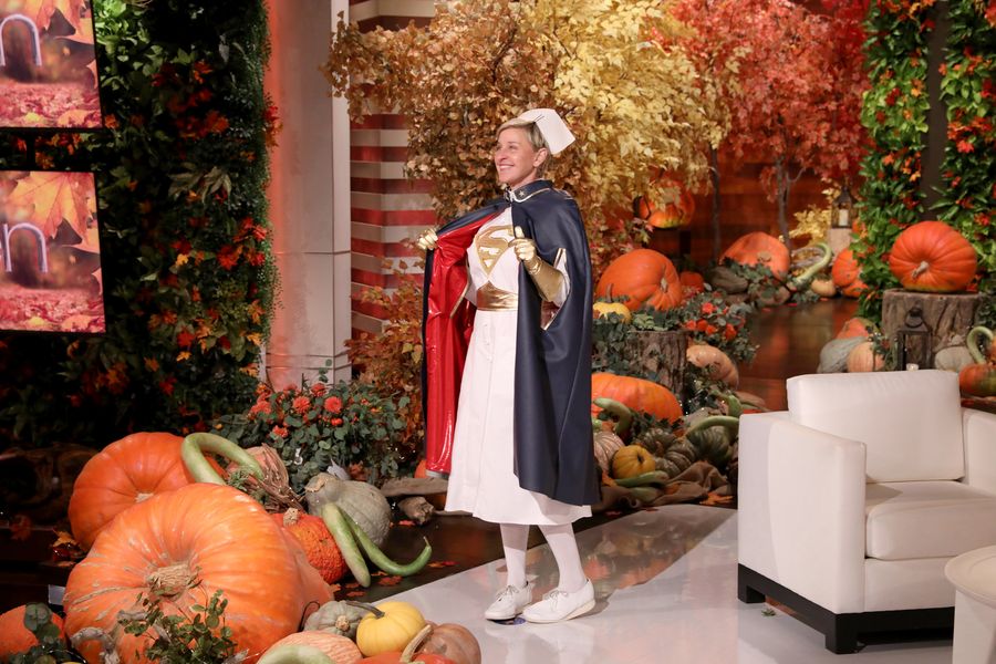 Ellen DeGeneres je celá oblečená ako jej obľúbená superhrdinka na Halloween