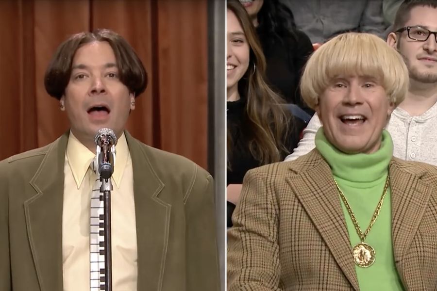 Will Ferrell Heckles Jimmy Fallon With Ridiculous Comments While He Sings ‘Don’t Stop Believing‘
